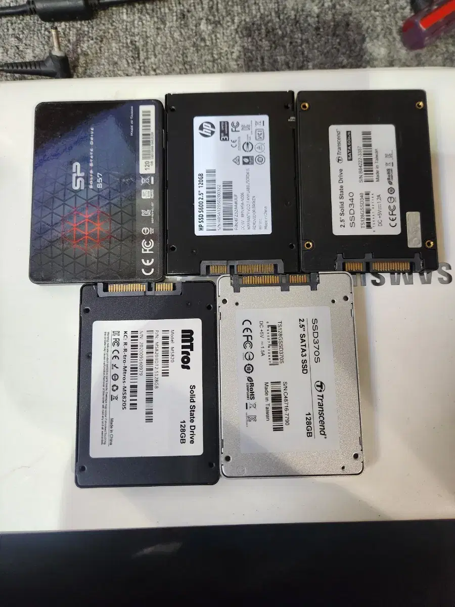 ssd<146>ssd120g 5개묶음